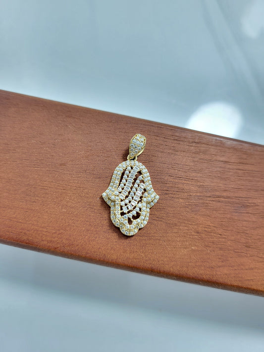 Dije mano de fatima oro 10k