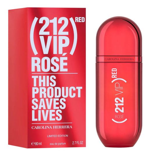 PERFUME CAROLINA HERRERA 212 VIP RED ROSE THIS PRODUCT SAVES LIVES