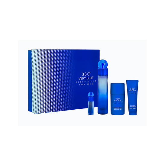 GIFT  SET 360° VERY BLUE  PERRY ELLIS FOR MEN