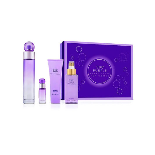 GIFT SET 360° PURPLE PERRY ELLIS FOR WOMEN