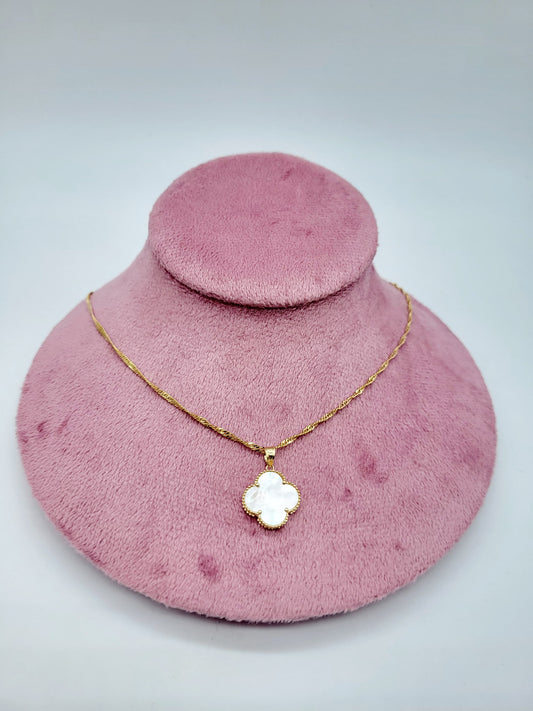 Clover Blanca 14K