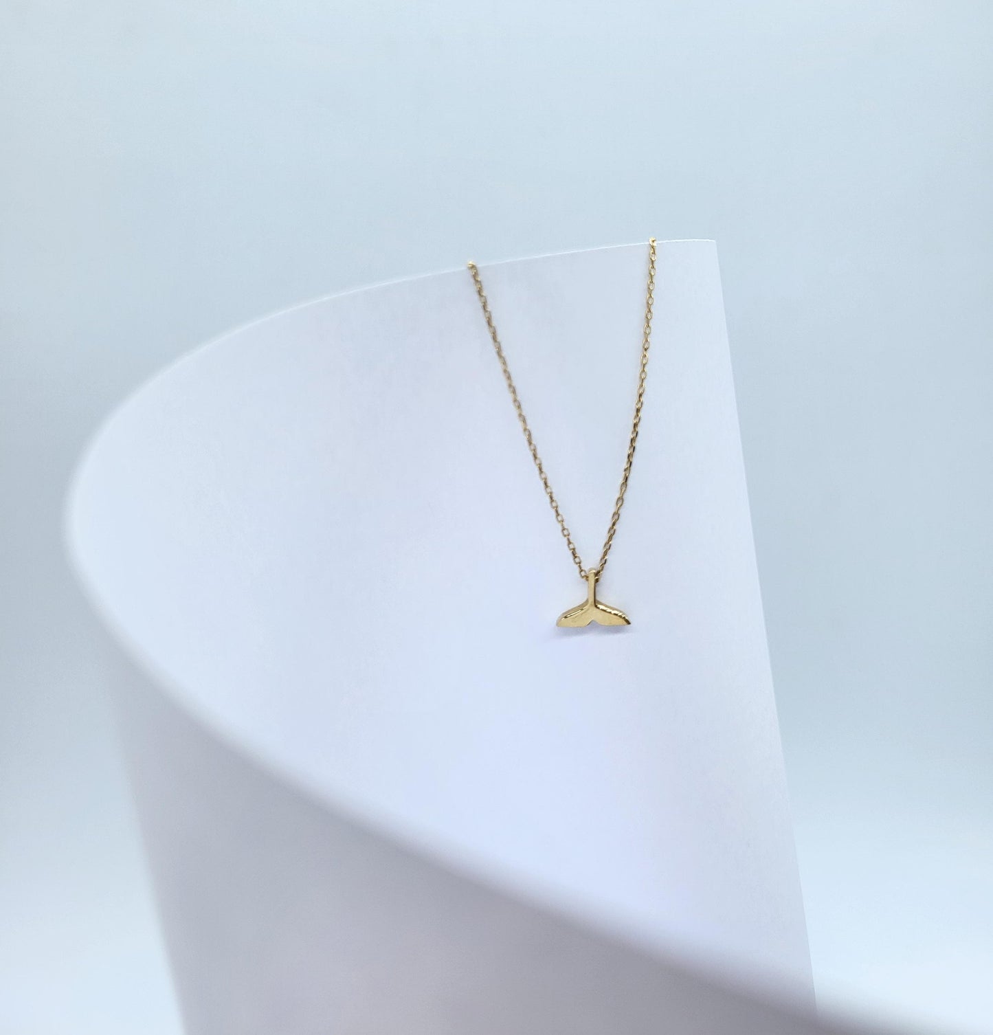 Gargantilla cola de sirena oro 14k