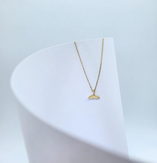 Gargantilla cola de sirena oro 14k