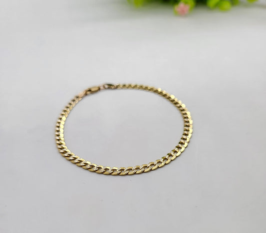 Pulsera Cubana Diamantada 10K