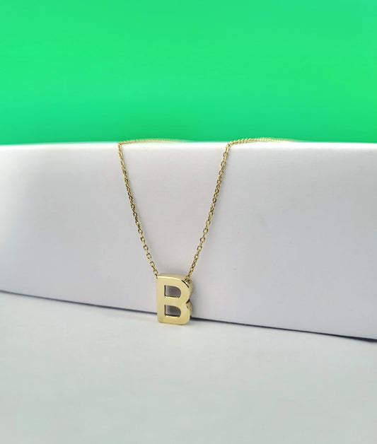 Gargantilla letra B oro 10k
