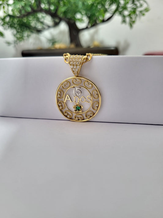 Cadena de 15 años oro 14k