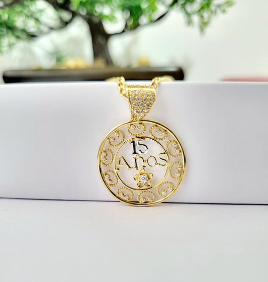 Cadena de 15 años oro 14k