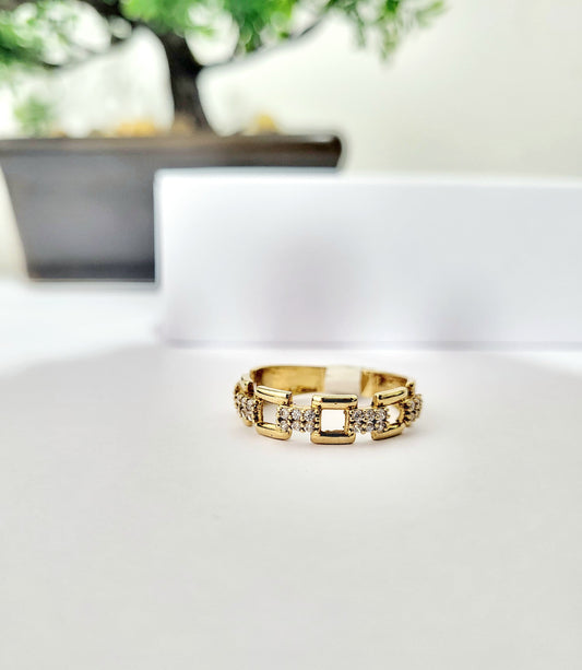Set de Anillos de Compromiso y Matrimonio en Oro 10K