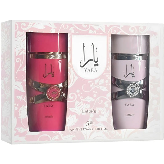 SET YARA LATTAFA 5TH ANIRVERSARY EDITION EAU DE PARFUM