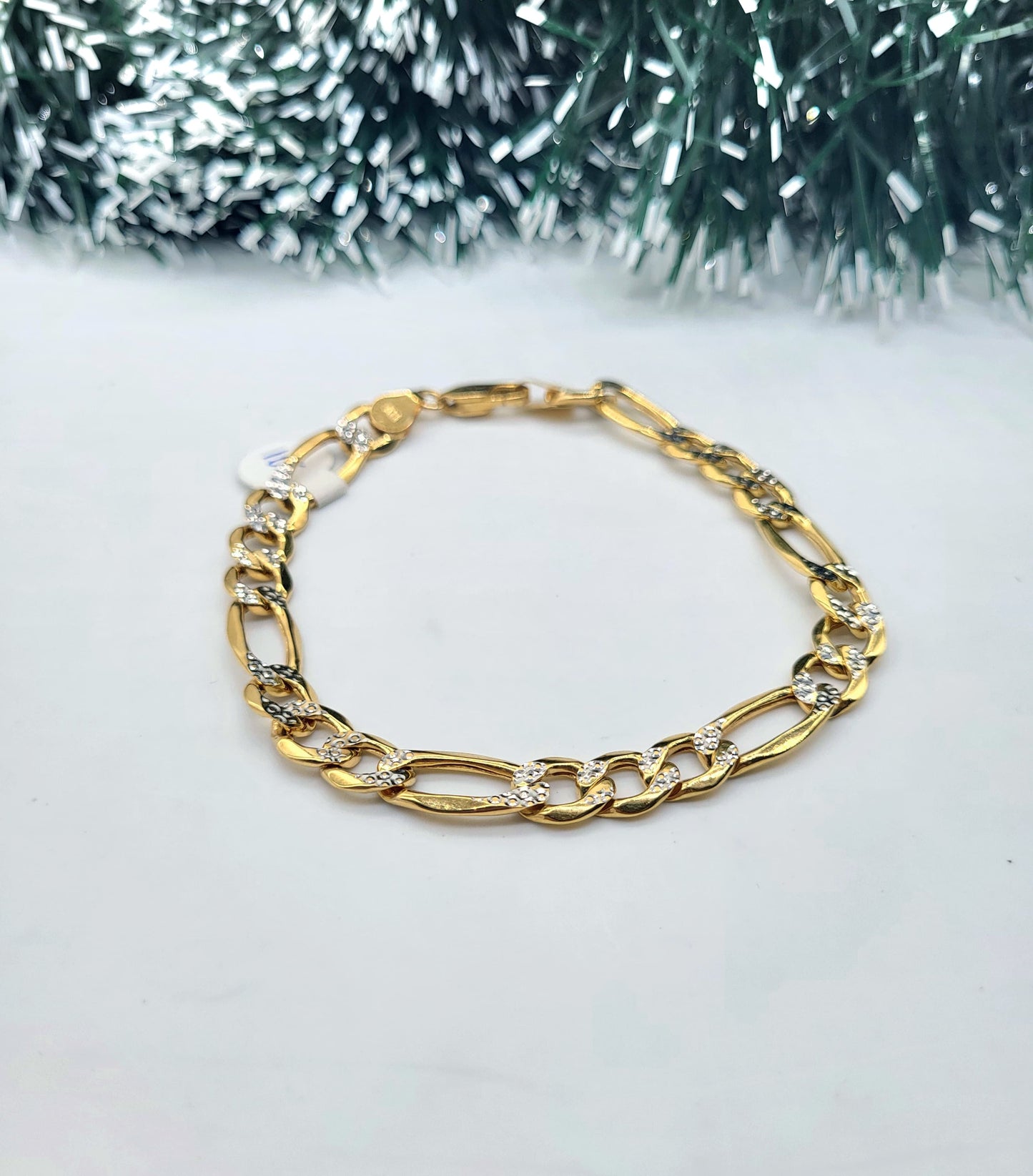 Pulsera 3 + 1 Diamantada 10K